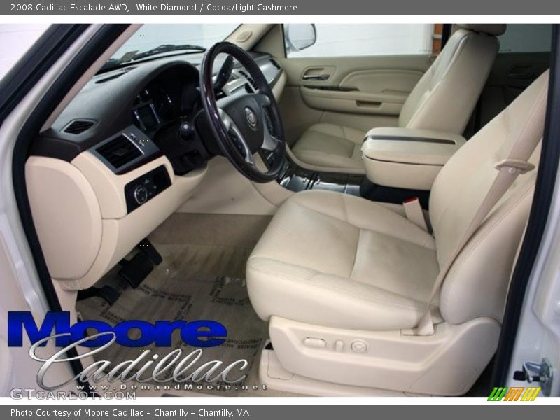 White Diamond / Cocoa/Light Cashmere 2008 Cadillac Escalade AWD