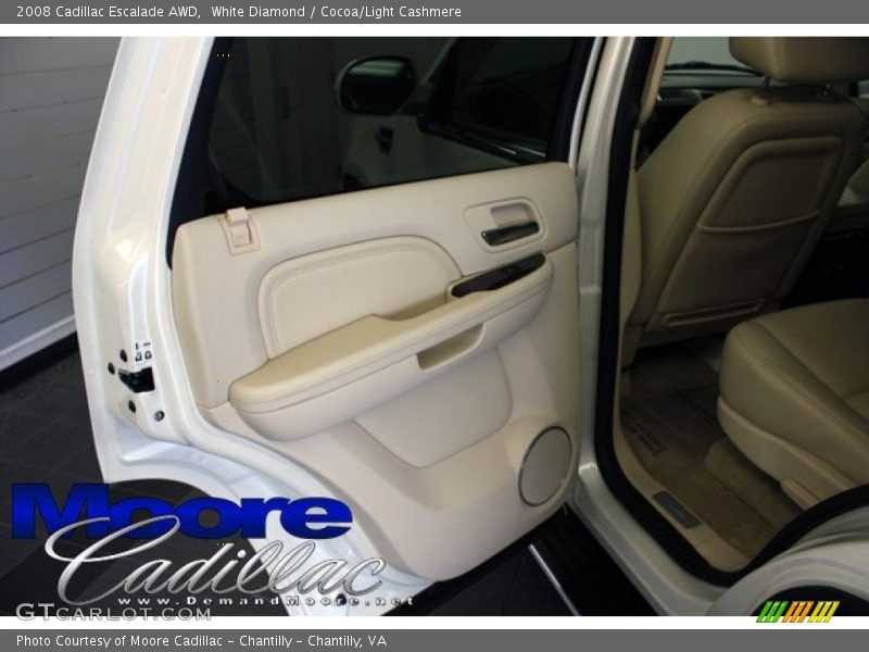 White Diamond / Cocoa/Light Cashmere 2008 Cadillac Escalade AWD
