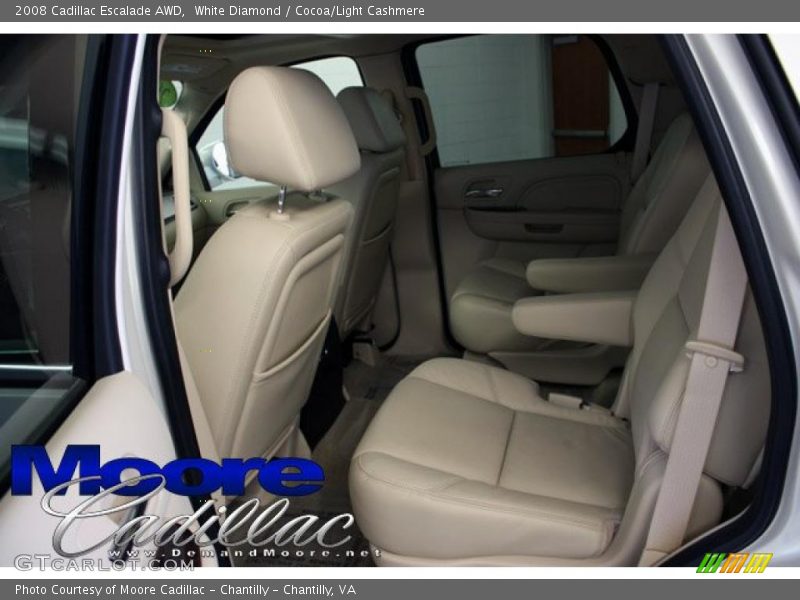 White Diamond / Cocoa/Light Cashmere 2008 Cadillac Escalade AWD