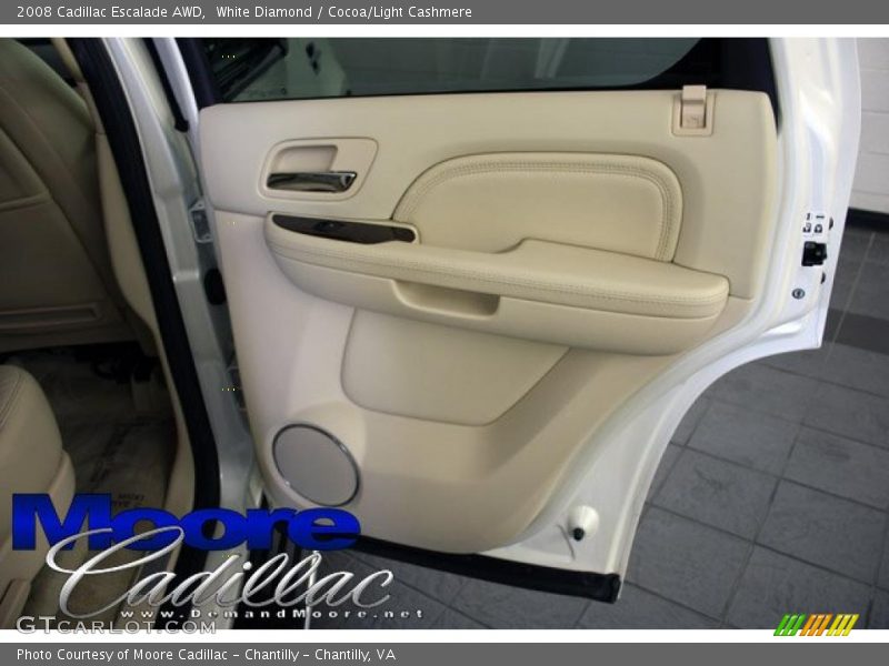 White Diamond / Cocoa/Light Cashmere 2008 Cadillac Escalade AWD