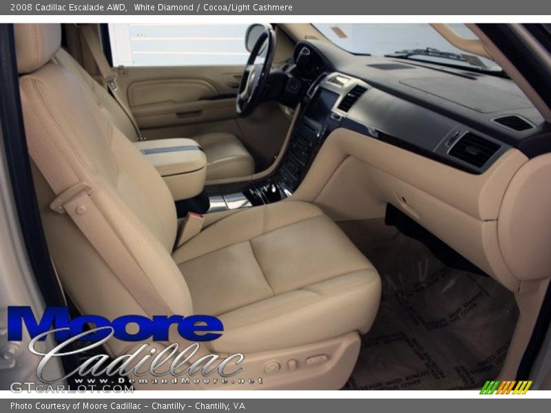 White Diamond / Cocoa/Light Cashmere 2008 Cadillac Escalade AWD