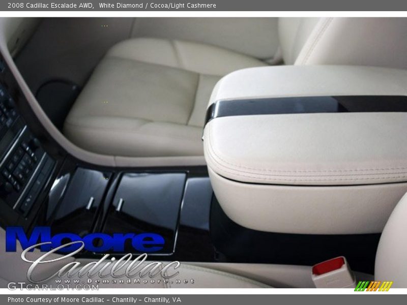 White Diamond / Cocoa/Light Cashmere 2008 Cadillac Escalade AWD