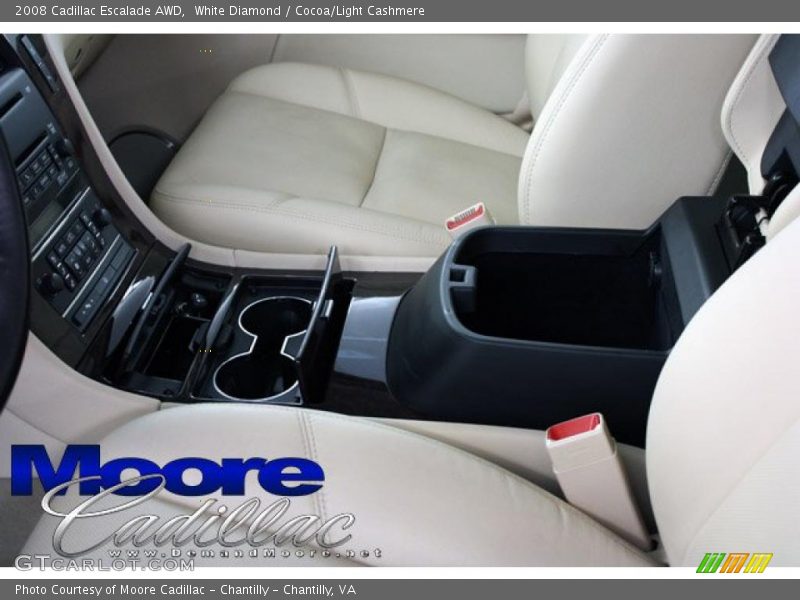 White Diamond / Cocoa/Light Cashmere 2008 Cadillac Escalade AWD