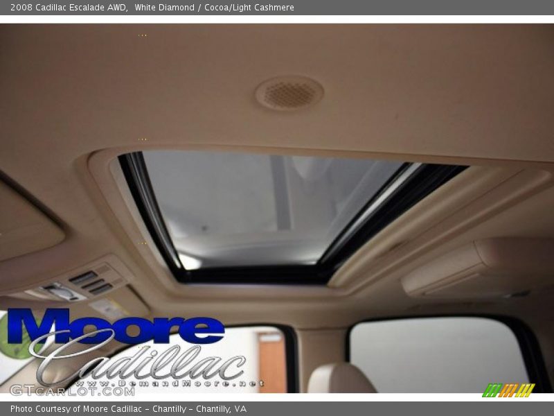 White Diamond / Cocoa/Light Cashmere 2008 Cadillac Escalade AWD