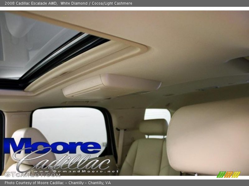 White Diamond / Cocoa/Light Cashmere 2008 Cadillac Escalade AWD