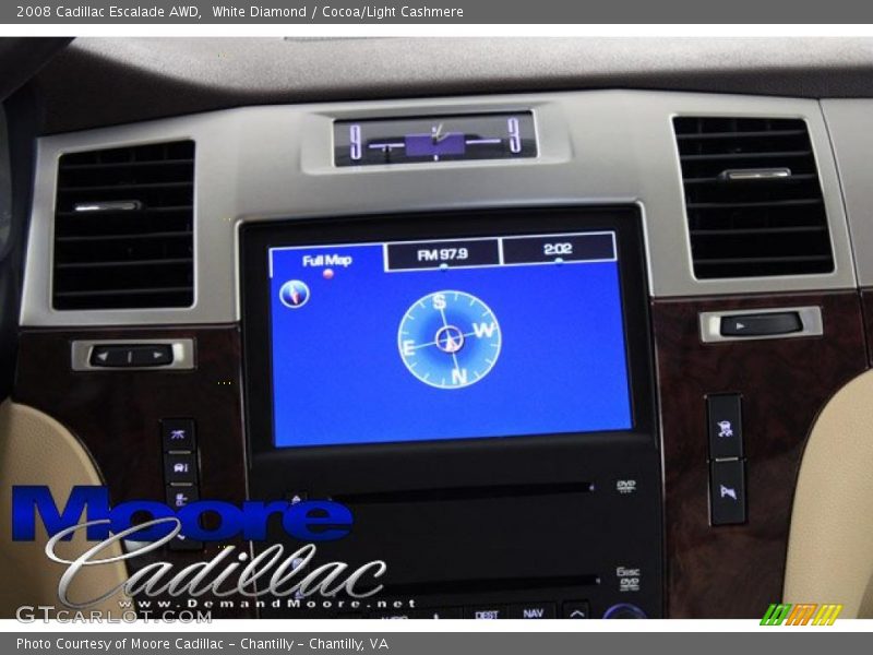 White Diamond / Cocoa/Light Cashmere 2008 Cadillac Escalade AWD
