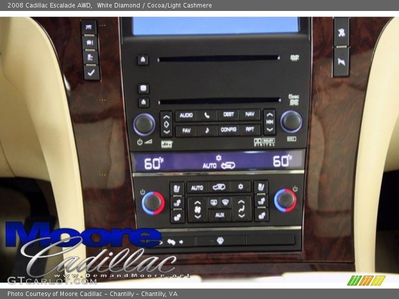 White Diamond / Cocoa/Light Cashmere 2008 Cadillac Escalade AWD