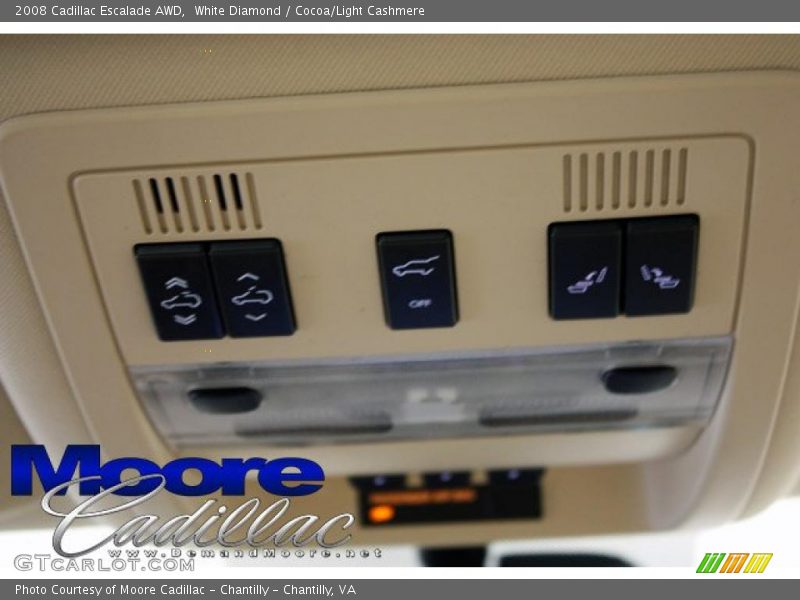 White Diamond / Cocoa/Light Cashmere 2008 Cadillac Escalade AWD