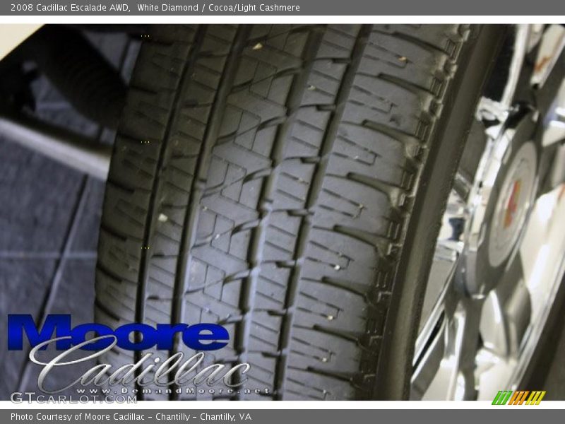 White Diamond / Cocoa/Light Cashmere 2008 Cadillac Escalade AWD