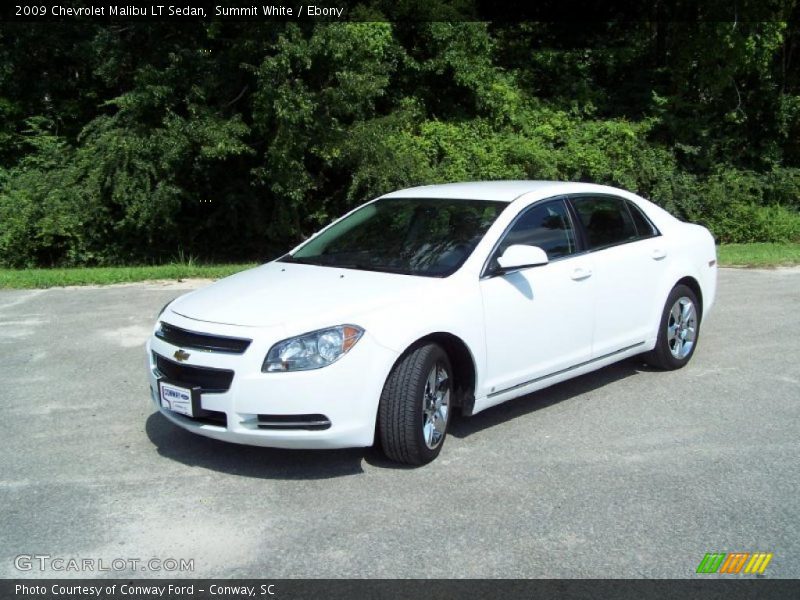 Summit White / Ebony 2009 Chevrolet Malibu LT Sedan