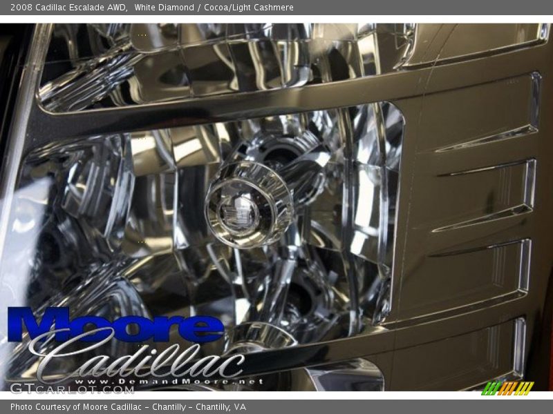 White Diamond / Cocoa/Light Cashmere 2008 Cadillac Escalade AWD