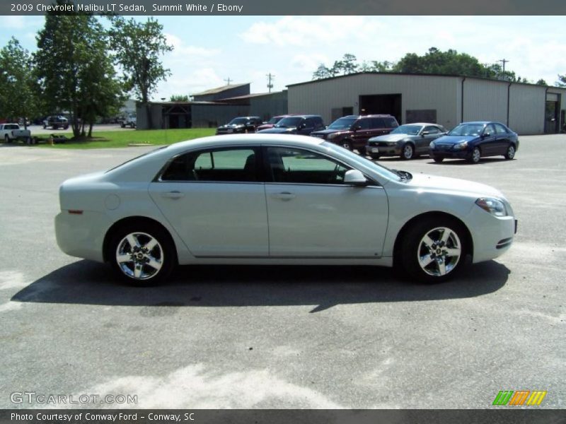 Summit White / Ebony 2009 Chevrolet Malibu LT Sedan