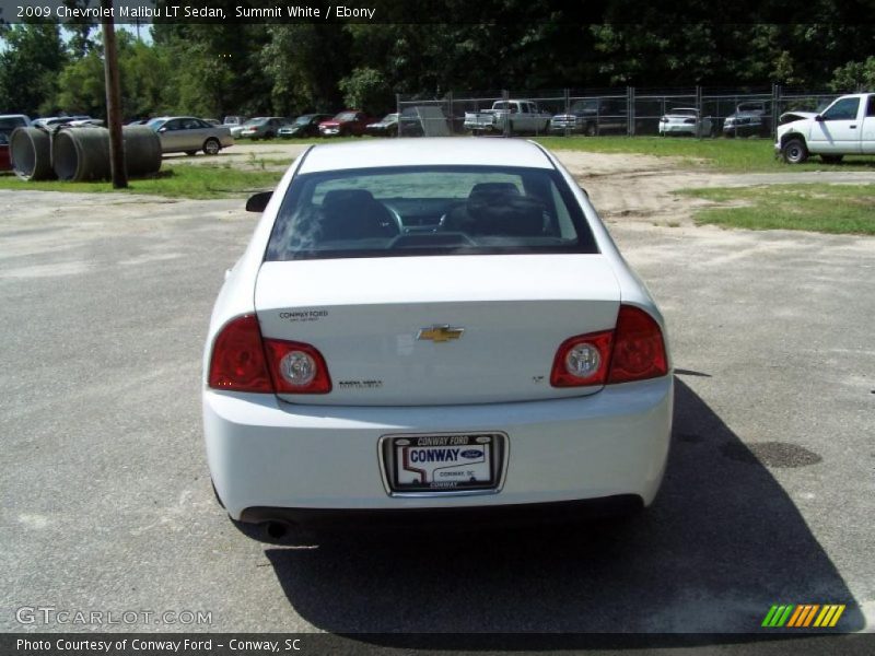 Summit White / Ebony 2009 Chevrolet Malibu LT Sedan
