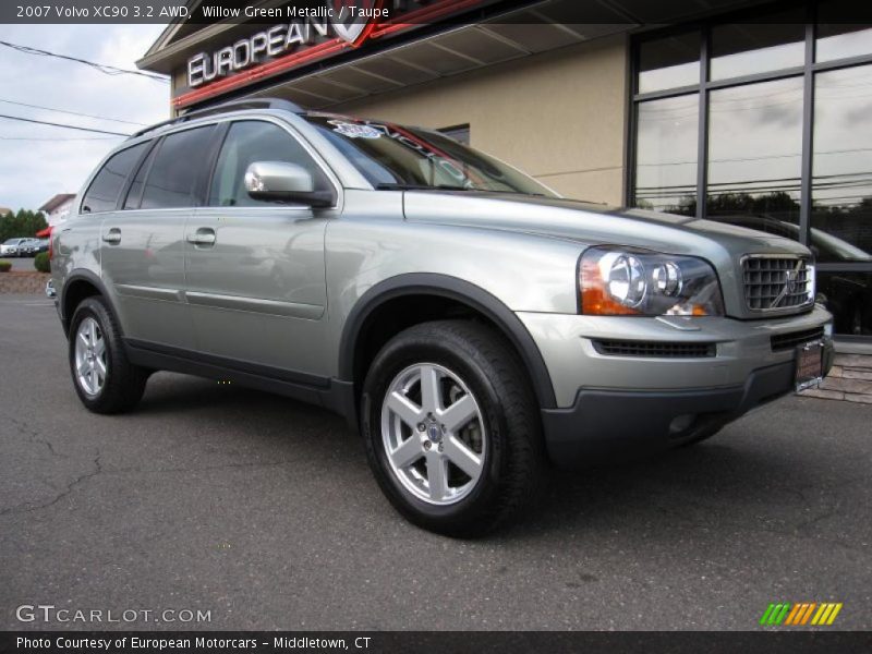 Willow Green Metallic / Taupe 2007 Volvo XC90 3.2 AWD