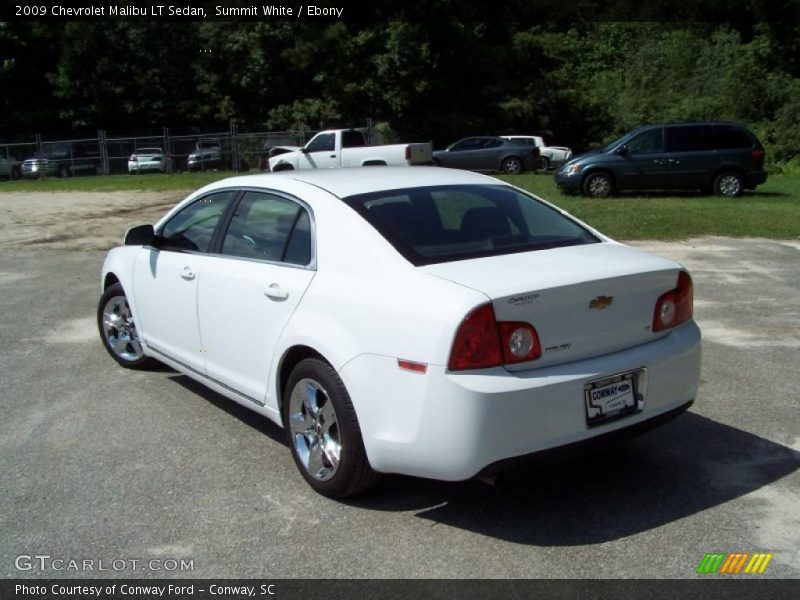 Summit White / Ebony 2009 Chevrolet Malibu LT Sedan