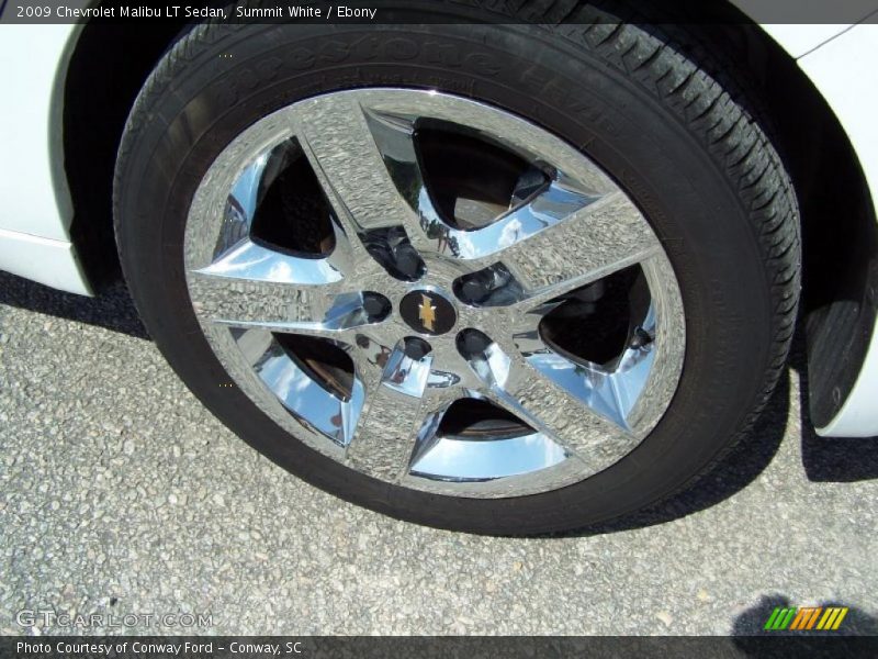 Summit White / Ebony 2009 Chevrolet Malibu LT Sedan