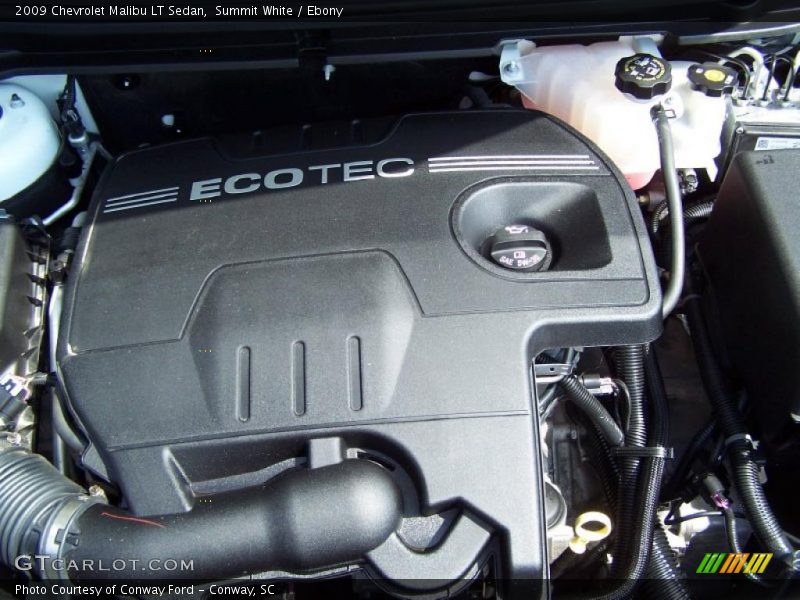 Summit White / Ebony 2009 Chevrolet Malibu LT Sedan