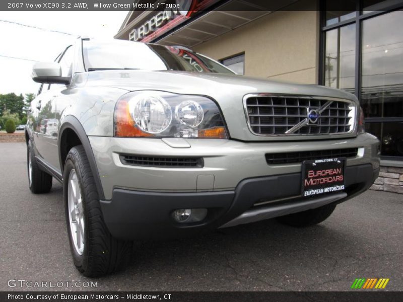Willow Green Metallic / Taupe 2007 Volvo XC90 3.2 AWD