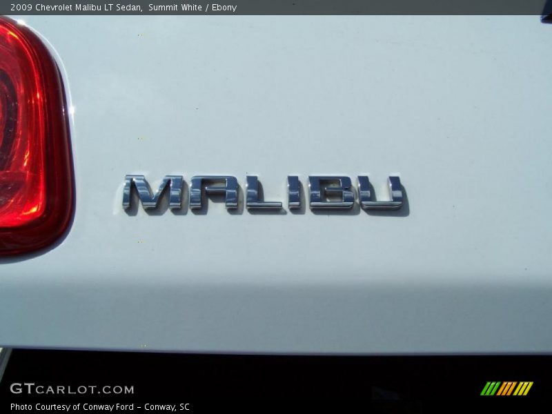Summit White / Ebony 2009 Chevrolet Malibu LT Sedan
