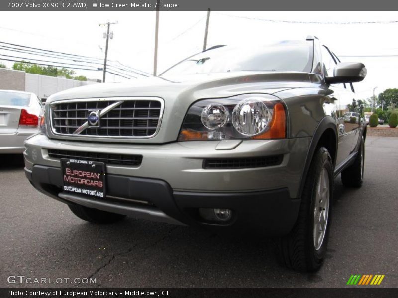 Willow Green Metallic / Taupe 2007 Volvo XC90 3.2 AWD