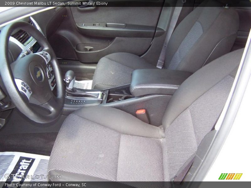 Summit White / Ebony 2009 Chevrolet Malibu LT Sedan