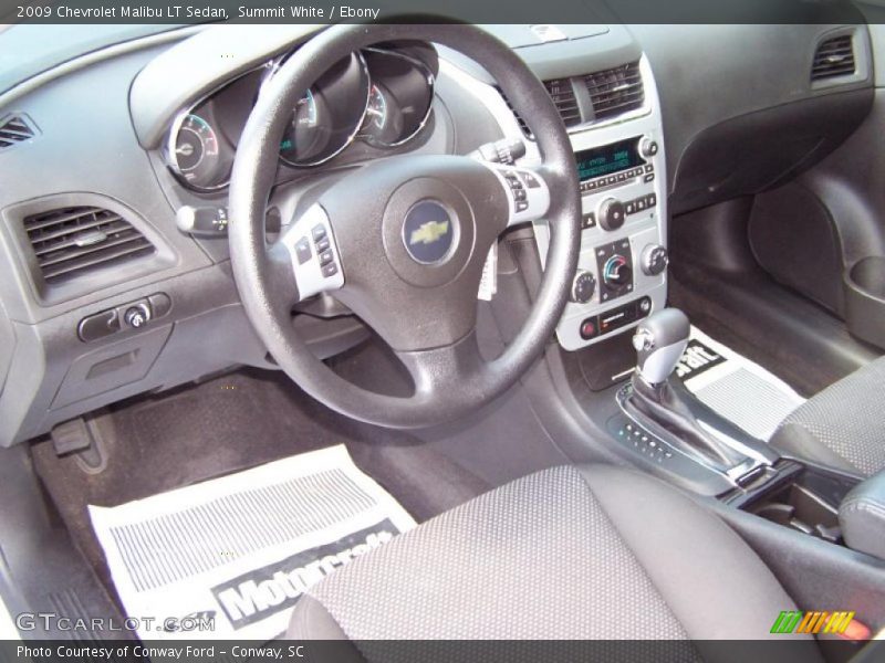 Summit White / Ebony 2009 Chevrolet Malibu LT Sedan