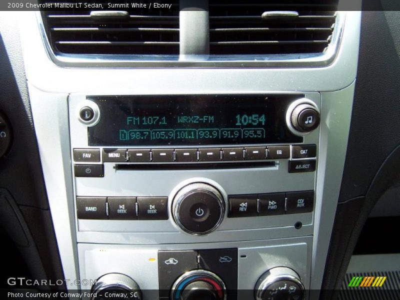 Summit White / Ebony 2009 Chevrolet Malibu LT Sedan