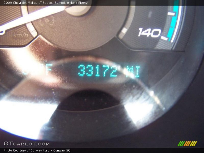 Summit White / Ebony 2009 Chevrolet Malibu LT Sedan