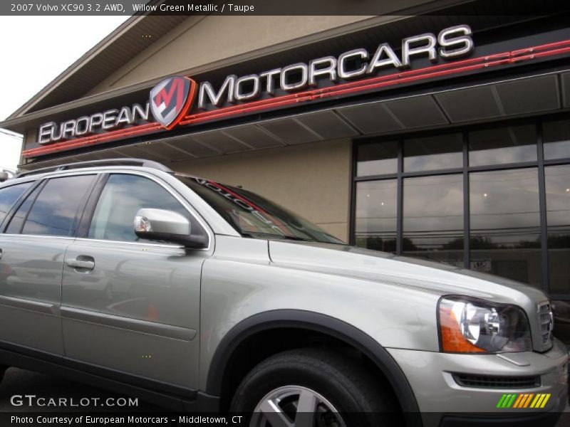 Willow Green Metallic / Taupe 2007 Volvo XC90 3.2 AWD