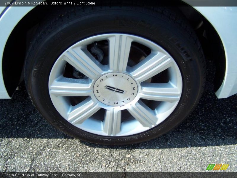 Oxford White / Light Stone 2007 Lincoln MKZ Sedan