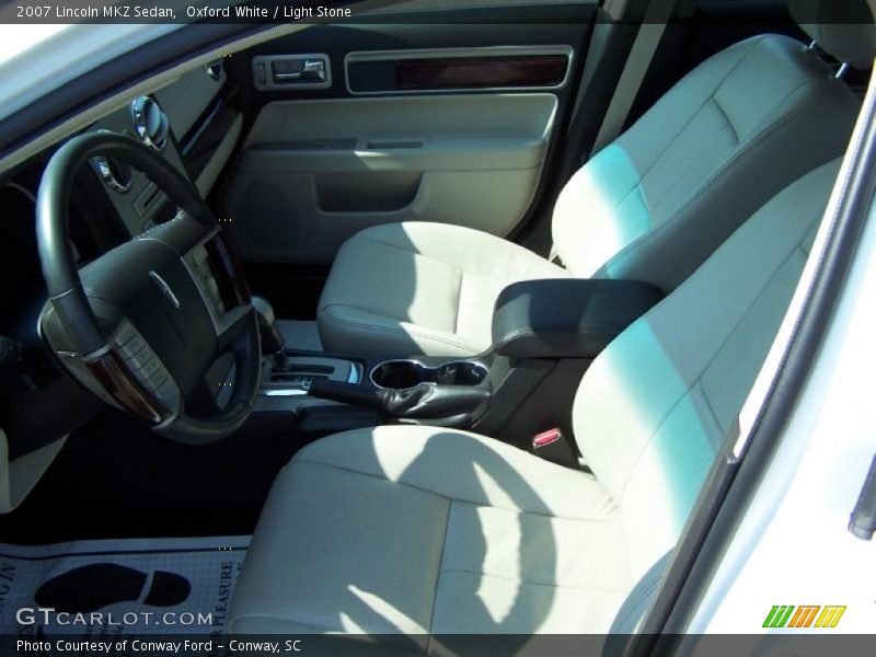 Oxford White / Light Stone 2007 Lincoln MKZ Sedan