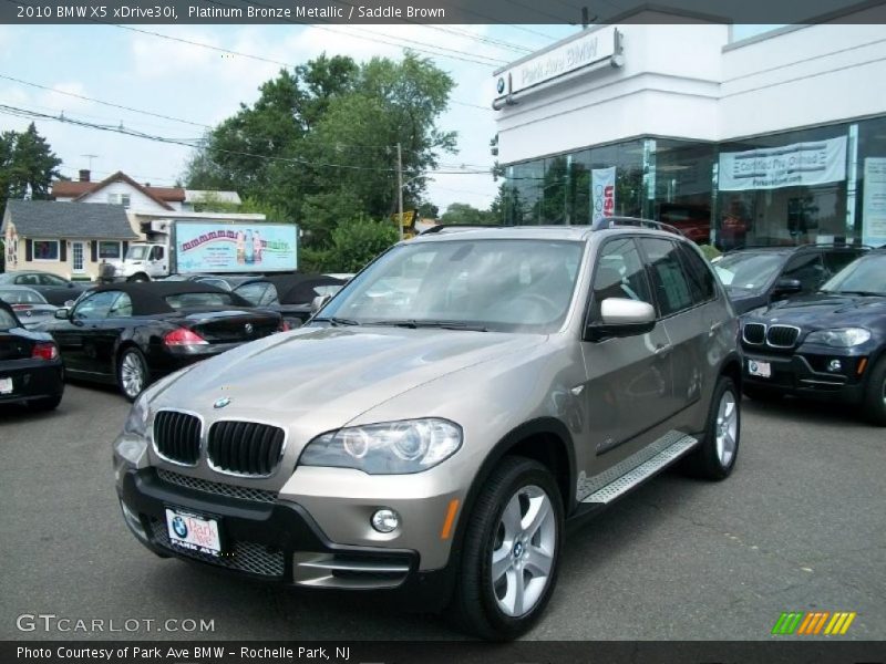 Platinum Bronze Metallic / Saddle Brown 2010 BMW X5 xDrive30i
