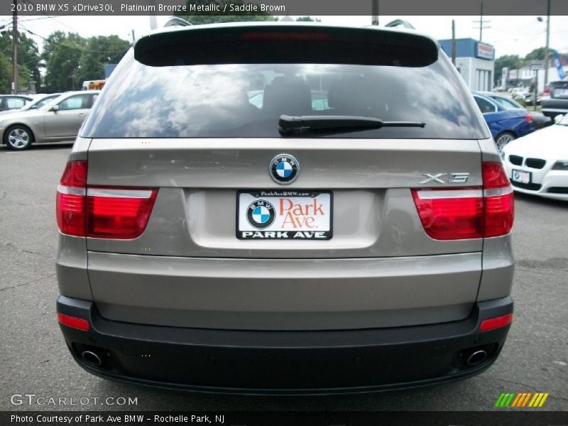 Platinum Bronze Metallic / Saddle Brown 2010 BMW X5 xDrive30i