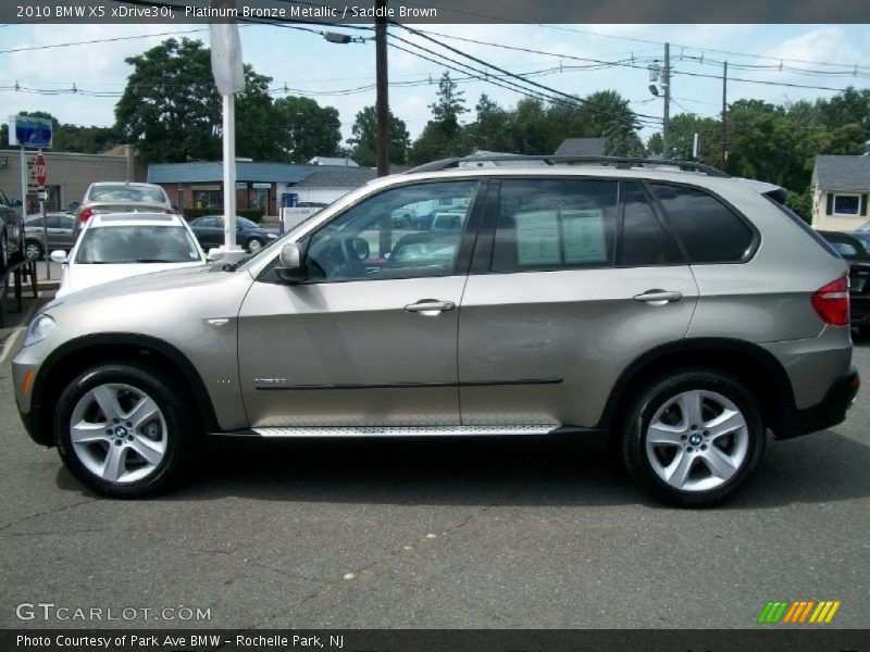 Platinum Bronze Metallic / Saddle Brown 2010 BMW X5 xDrive30i