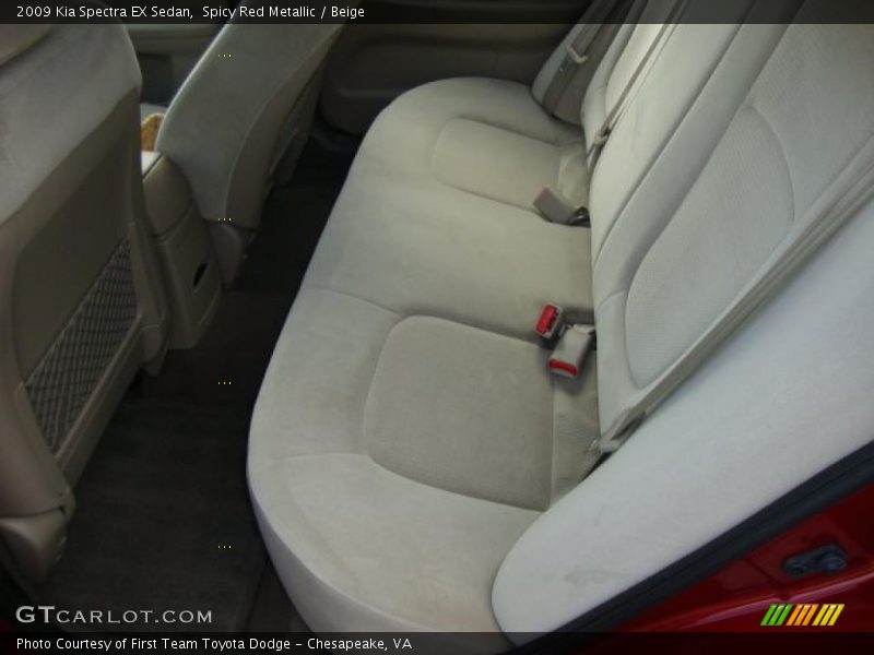Spicy Red Metallic / Beige 2009 Kia Spectra EX Sedan