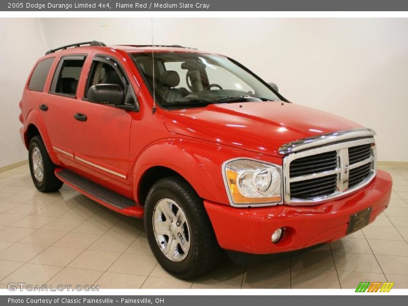 Flame Red / Medium Slate Gray 2005 Dodge Durango Limited 4x4