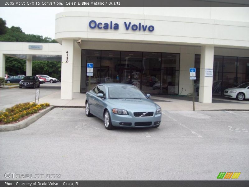 Celestial Blue Metallic / Quartz 2009 Volvo C70 T5 Convertible