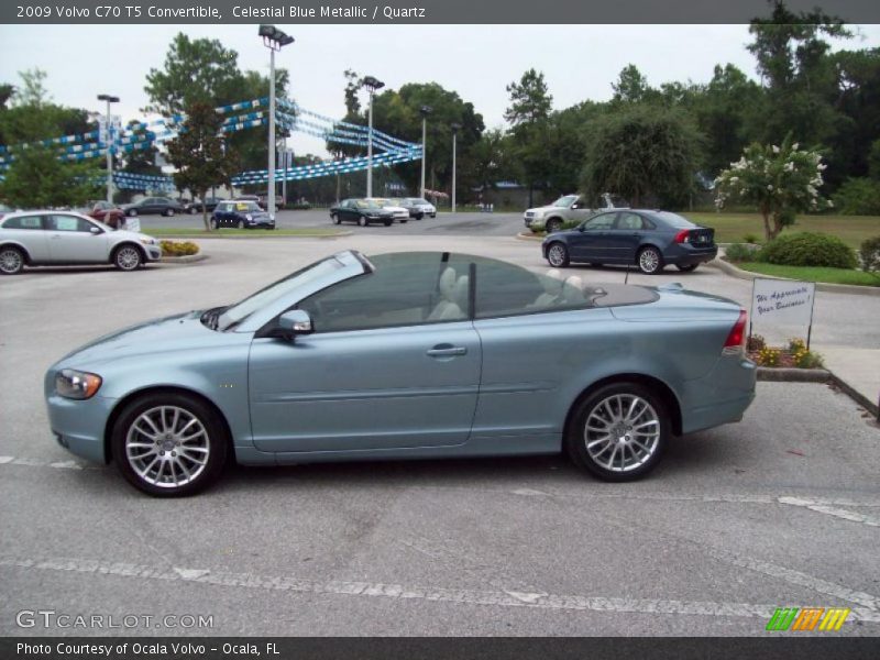 Celestial Blue Metallic / Quartz 2009 Volvo C70 T5 Convertible