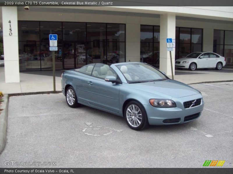Celestial Blue Metallic / Quartz 2009 Volvo C70 T5 Convertible