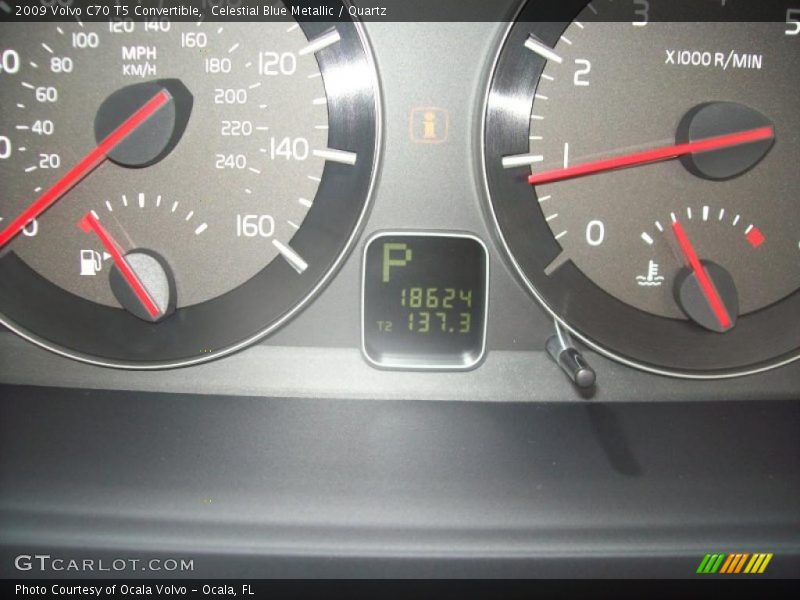 Celestial Blue Metallic / Quartz 2009 Volvo C70 T5 Convertible