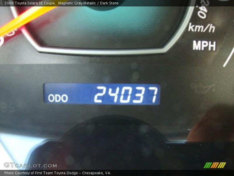 Magnetic Gray Metallic / Dark Stone 2008 Toyota Solara SE Coupe