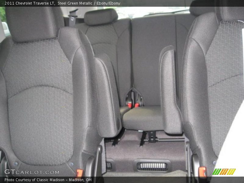 Steel Green Metallic / Ebony/Ebony 2011 Chevrolet Traverse LT