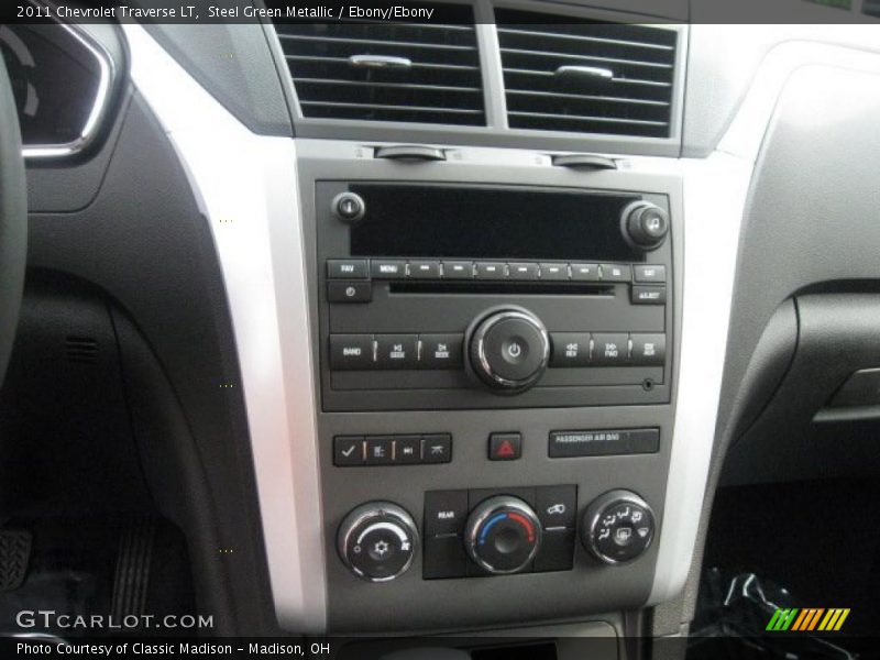 Steel Green Metallic / Ebony/Ebony 2011 Chevrolet Traverse LT