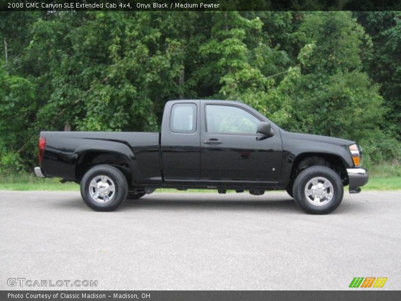 Onyx Black / Medium Pewter 2008 GMC Canyon SLE Extended Cab 4x4