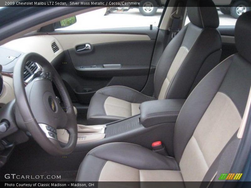 Silver Moss Metallic / Cocoa/Cashmere 2009 Chevrolet Malibu LTZ Sedan