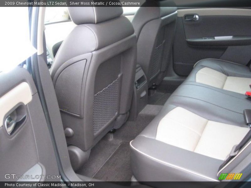 Silver Moss Metallic / Cocoa/Cashmere 2009 Chevrolet Malibu LTZ Sedan