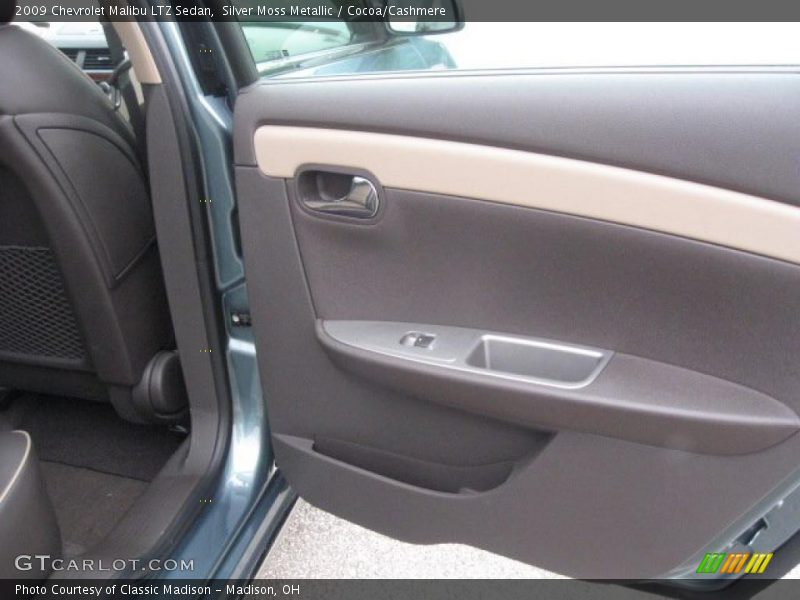Silver Moss Metallic / Cocoa/Cashmere 2009 Chevrolet Malibu LTZ Sedan
