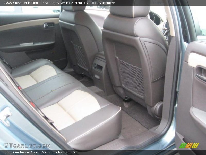 Silver Moss Metallic / Cocoa/Cashmere 2009 Chevrolet Malibu LTZ Sedan