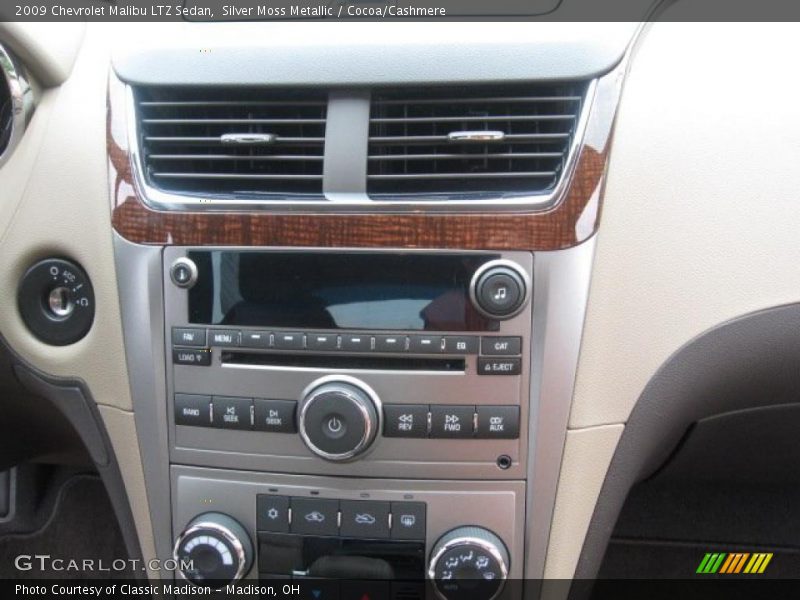 Silver Moss Metallic / Cocoa/Cashmere 2009 Chevrolet Malibu LTZ Sedan