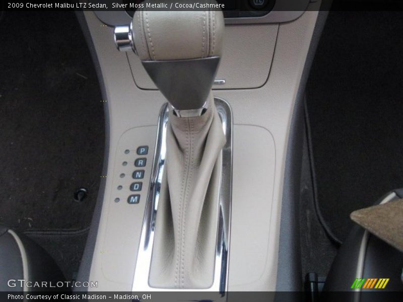 Silver Moss Metallic / Cocoa/Cashmere 2009 Chevrolet Malibu LTZ Sedan